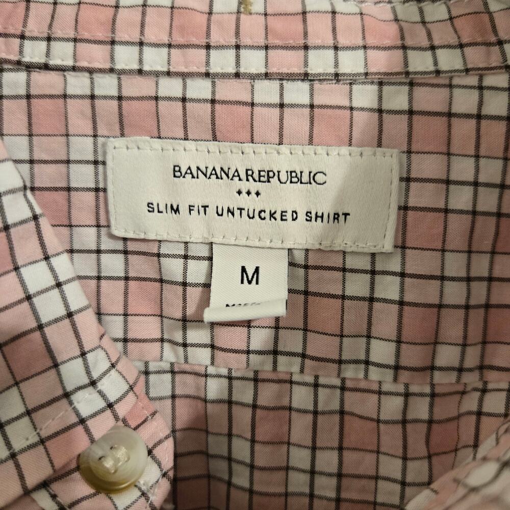 Men's Button-Down Plaid Shirt in Pink by Brooks Brothers - Picture 2 of 7